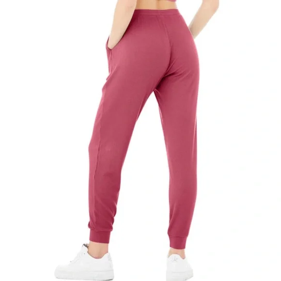 High Waist Ribbed Whisper Pants - Picture 4 of 9